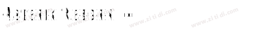 Asterik Reborn字体字体转换